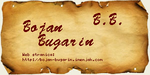 Bojan Bugarin vizit kartica